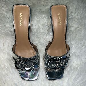 Express Silver Sandals